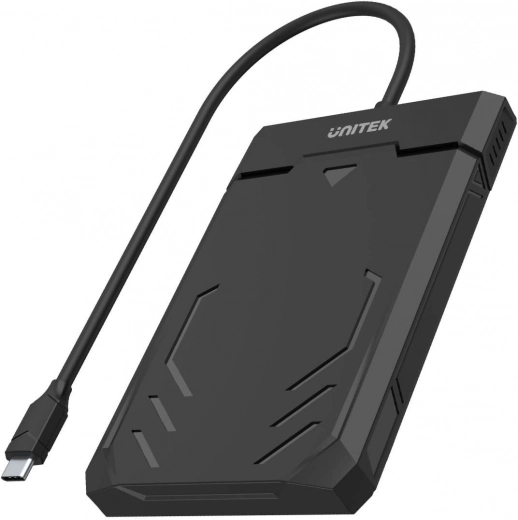 UNITEK külső box 2,5" SATA SSD/HDD-hez, USB‑C, UASP, 5 Gbps
