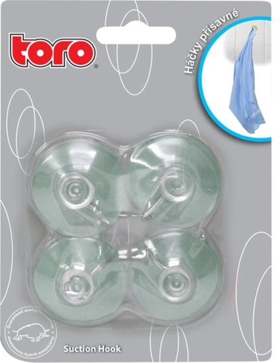 Toro tapadókorongos akasztók fém véggel, 4 db