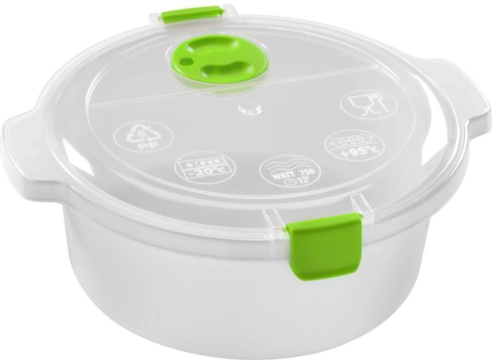 HEIDRUN 1,4 l-es műanyag mikrózható doboz fedéllel