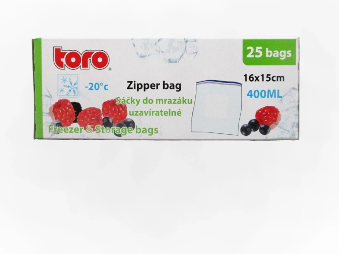 TORO fagyasztó tasakok 400 ml, 25 db