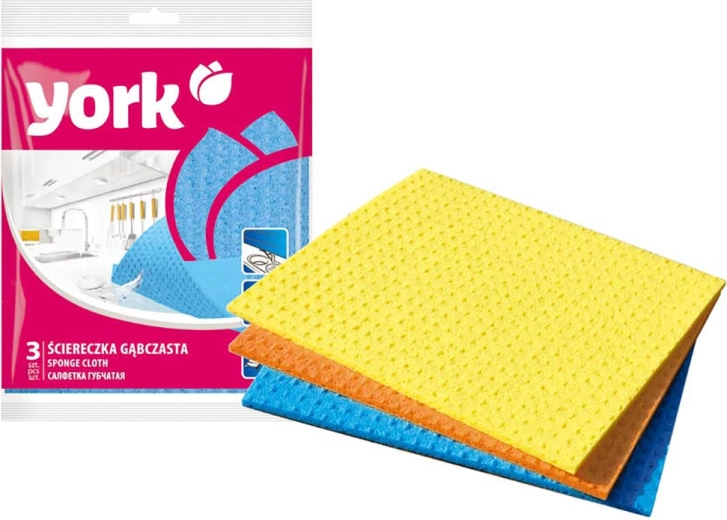 Szivacskendő 18 × 18 cm, 3 darabos készlet