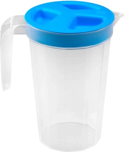 Műanyag mérőkancsó fedővel, 1,1 l