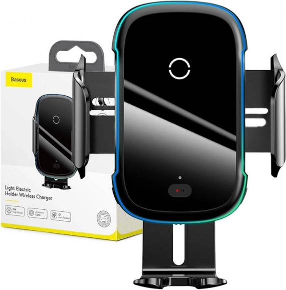 Baseus elektromos autós tartó vezeték nélküli töltővel