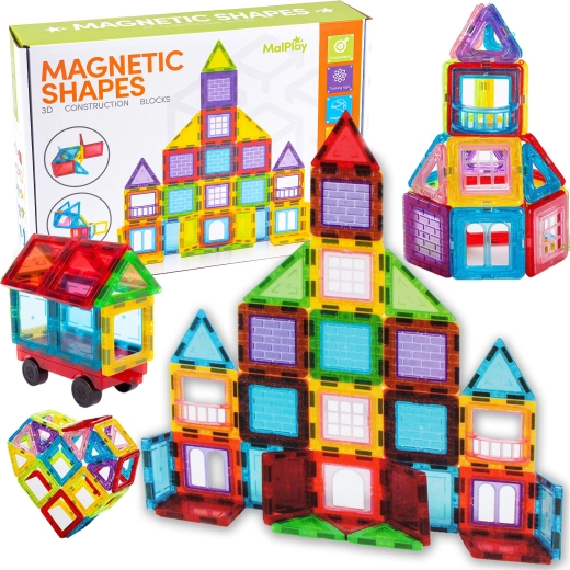 Mágneses 3D építőkészlet – 45 darab