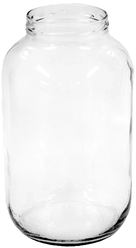 Üveges befőttesüveg 4,25 l széles, 100 mm-es szájjal