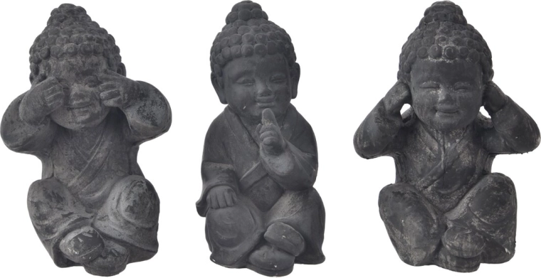 Kerámia Buddha dekoráció – ülő (3 változat)
