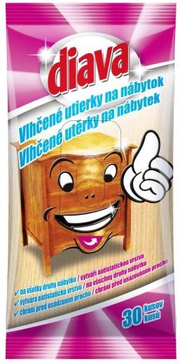 Diava nedves törlők bútorra 30 db