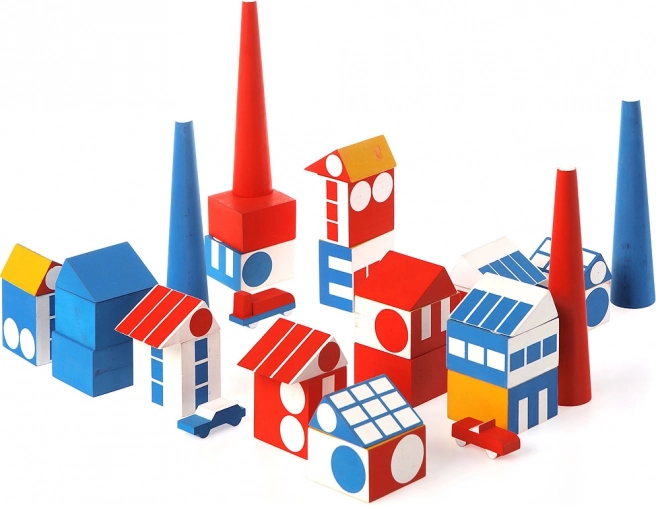 Vilac Ladislav Sutnar gyárváros – fa építőkészlet