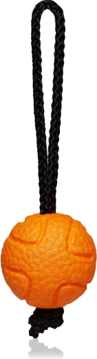 Explorer Dog AirBall kötéllel – narancssárga labda kutyáknak 6,5 cm