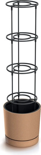 Önöntöző Home Grower Eco Wood 35 l virágláda támasztó szerkezettel