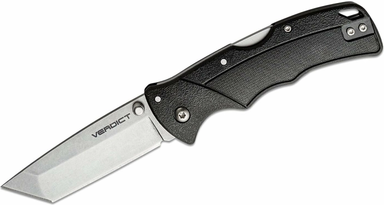 Cold Steel Verdict 3" Tanto zárókéspenge, stonewash, fekete GFN