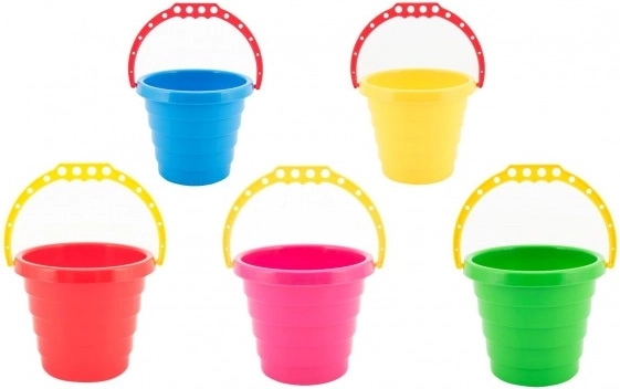 Műanyag homokvödör 15 × 13 cm, színkeverék