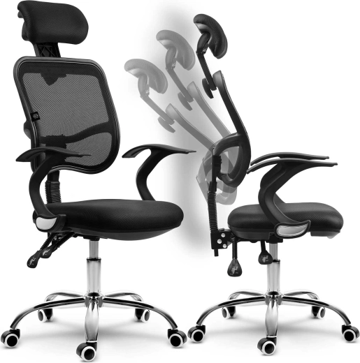 Sofotel Ryga mikrohálós irodai szék – fekete