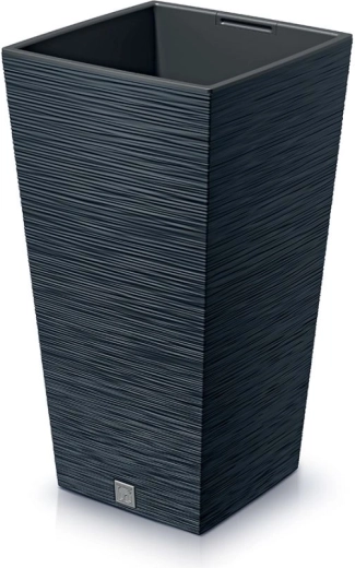 Furu Square antracit virágtartó, 34,5 cm