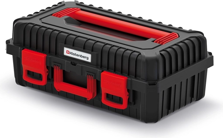 Szerszámos koffer habszivacs béléssel, Heavy, 585 × 360 × 217 mm, fekete