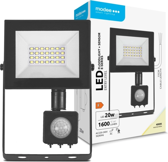 Modee LED reflektor mozgásérzékelővel, 20 W, 1600 lm, 120°, neutrálfehér 4000 K