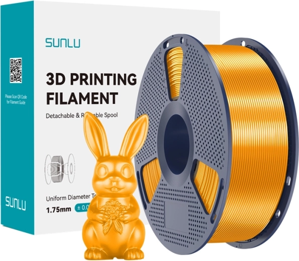Sunlu PLA+ selyem filament – sárgaréz