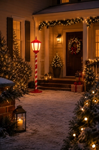 Karácsonyi LED-lámpás Santa Claus-motívummal, 150 cm