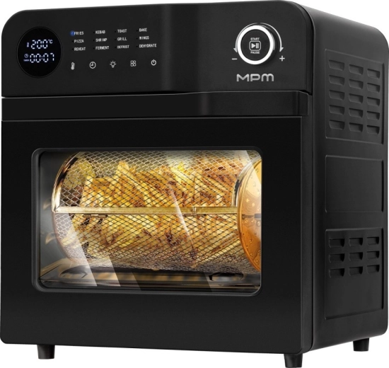 Forrólevegős fritőz forgó kosárral, 16 l