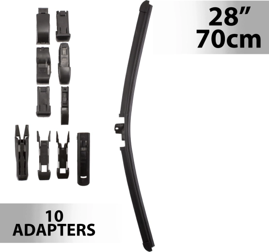 Carguard ablaktörlő 28″/70 cm 10 adapterrel