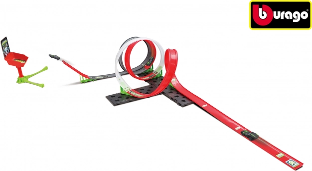 Bburago GoGears Extreme SuperSonic Launch 3 az 1-ben versenypálya kisautóval