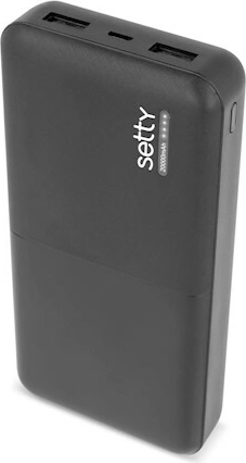 Setty powerbank 20000 mAh fekete