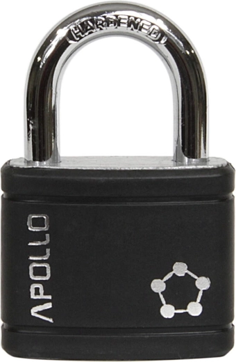 APOLLO lakat 40 mm, fekete, 3 kulcs