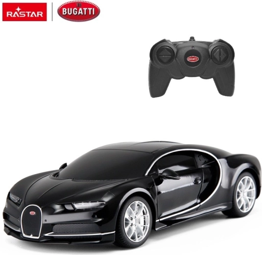 Bugatti Chiron RC távirányítós autó Rastar 1:24 fekete