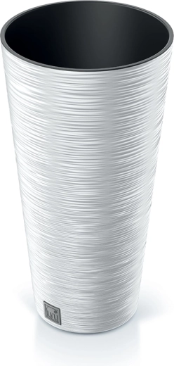 Furu Slim 30 cm fehér virágcserép