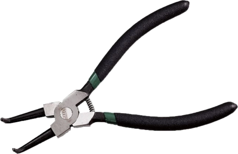 STALCO 180 mm-es, hajlított pofájú külső seegerfogó