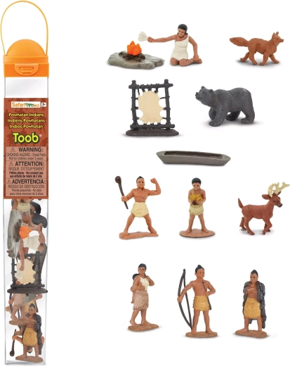Safari Ltd. Toobs indiánok (Powhatan) – tuba 12 figurával