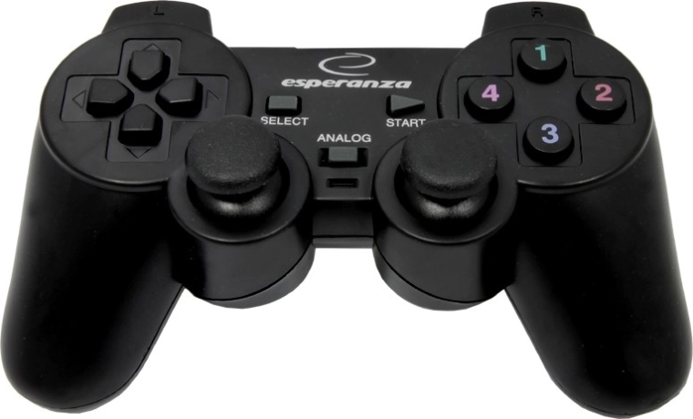 Vezetékes ESPERANZA gamepad számítógéphez – fekete