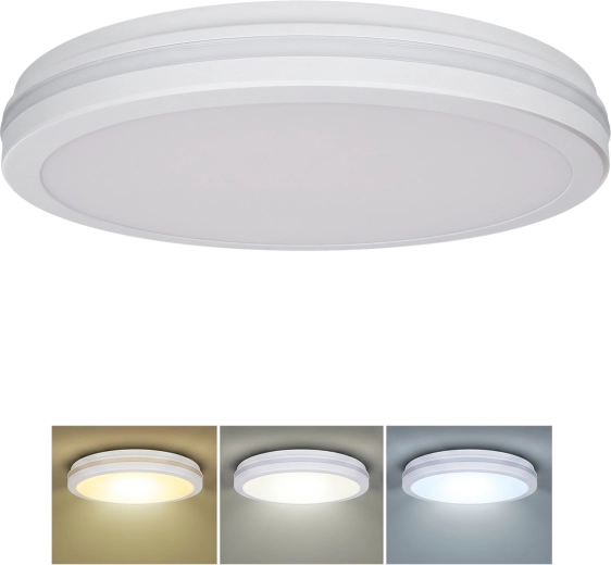 Solight Gari LED mennyezeti lámpa 44 W 3960 lm 3CCT IP65 40 cm fehér