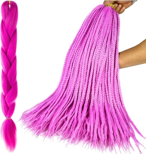 Szalagszerű szintetikus copfok – hajpótlások – Lila