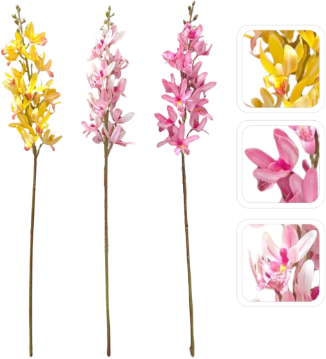 Mű orchidea Cymbidium ág – színkeverék