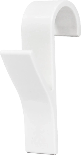 Műanyag radiátorkampók, fehér, 2 db