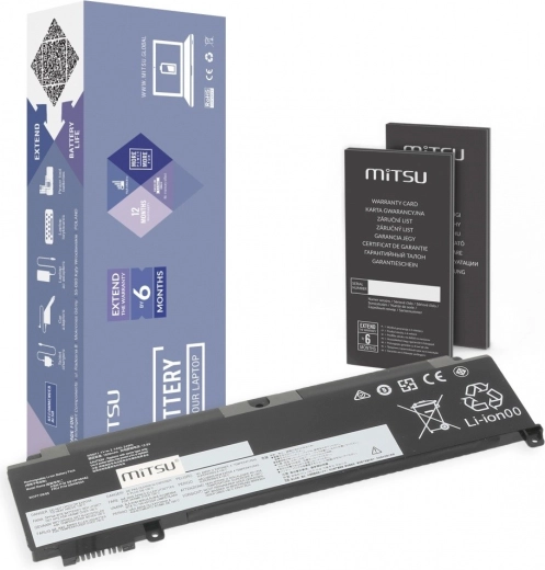 MITSU akkumulátor Lenovo ThinkPad T460s és T470s modellekhez 2140 mAh (24 Wh)