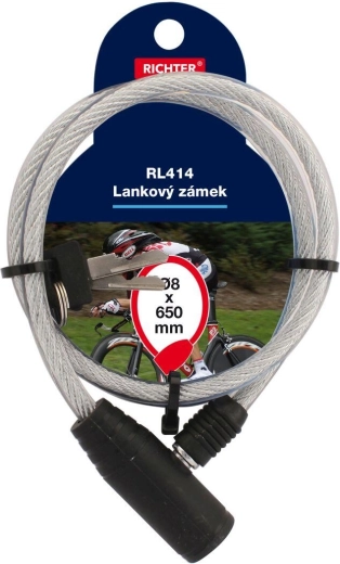 RICHTER sodronyzár 8 × 650 mm, 2 kulccsal