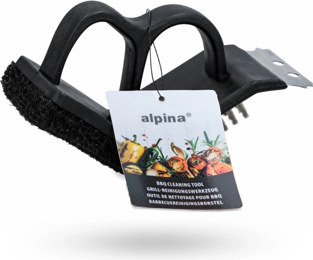 3 az 1-ben grilltisztító kefe