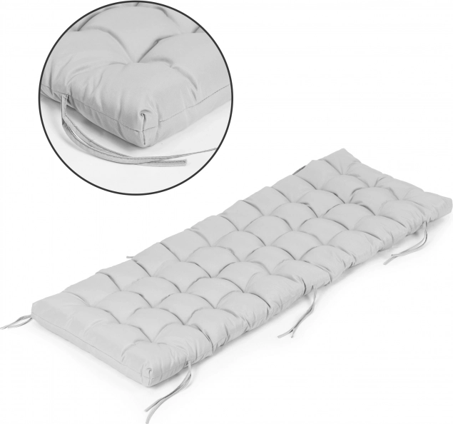 Párna kerti napozóágyhoz és székhez, szürke 145 × 52 cm MODERNHOME