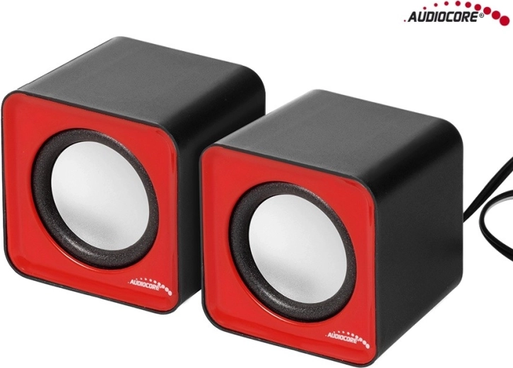 Audiocore AC870R számítógépes hangszórók 6 W USB (ezüst-fekete)