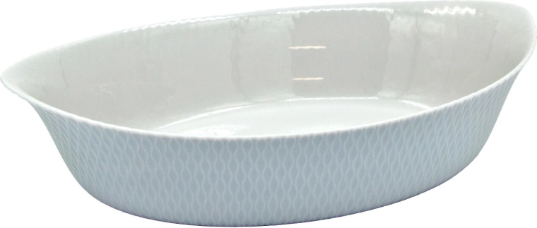 Ovális sütőtál SMART CUISINE WAVY GRANIT 32 × 20 × 7,4 cm, szürke