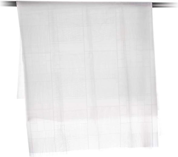 PEVA zuhanyfüggöny fehér – kocka minta 180 × 200 cm