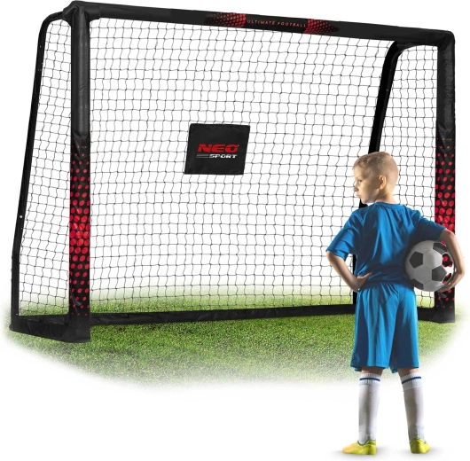 Neo-Sport futballkapu 180 × 120 × 60 cm fekete-piros
