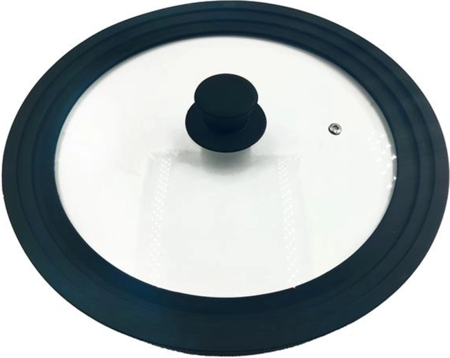 Univerzális edényfedő edzett üvegből, szeleppel 28–32 cm
