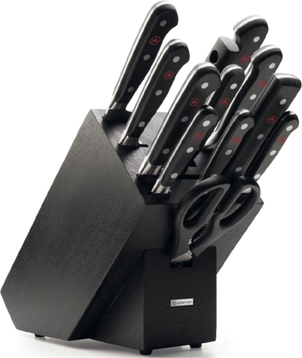 Wüsthof Classic késkészlet blokkban, 12 részes, fekete kőris