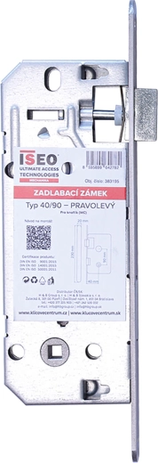 ISEO bevésőzár kulccsal 90/40/20/230