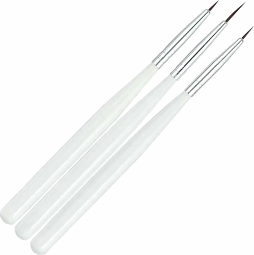 Körömdíszítő ecsetkészlet - 3 db