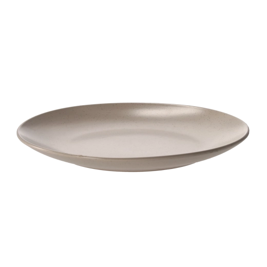 Lapos porcelántányér Modern 26,5 cm, krémszínű