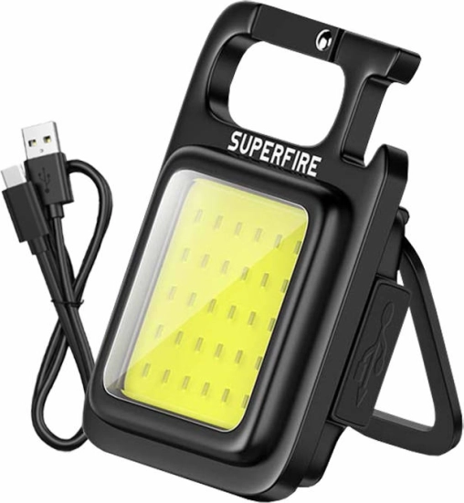 SUPERFIRE MX16 műhelylámpa USB‑C csatlakozóval és 4 móddal